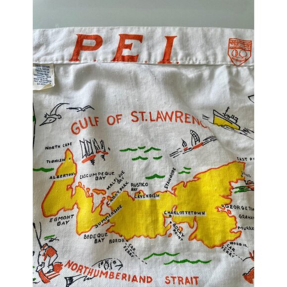 Vintage P.E.I. Kids Apron with Map and Landmarks, Cavendish Prince Edward Island - Picture 8 of 10